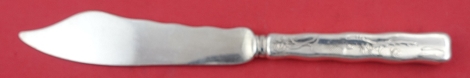 Fish Knife straight handle HH  AS  w/ sting ray & seaweed  7 5/8